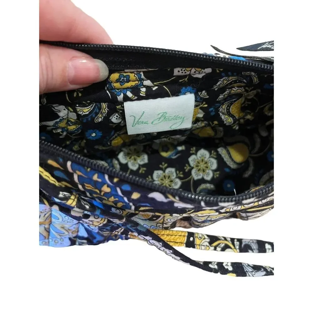 Vera Bradley Ellie Blue Shoulder Bag Purse 9.5